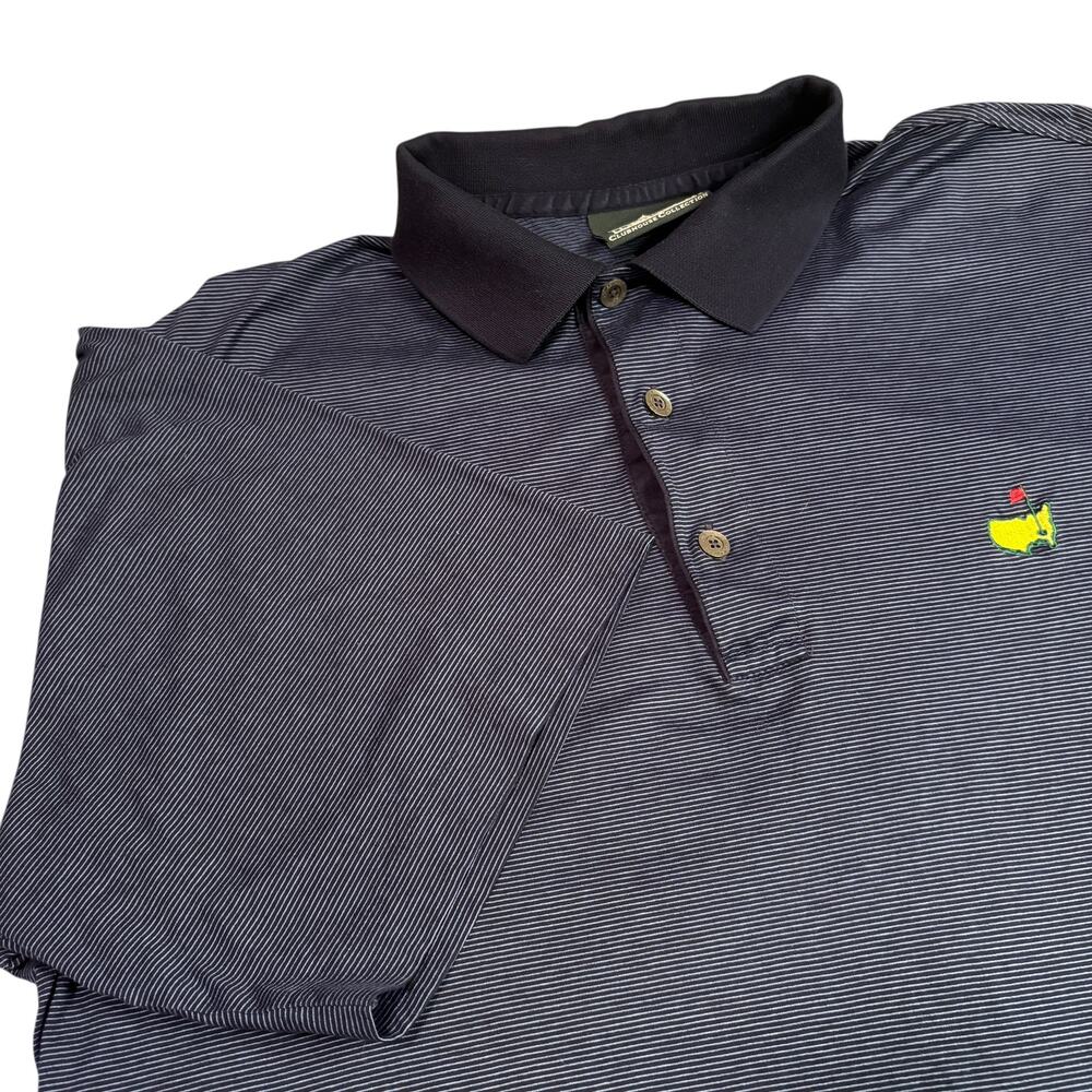 Clubhouse Collection Masters Augusta Style Golf Short Sleeve Polo Sz Large *FLAW